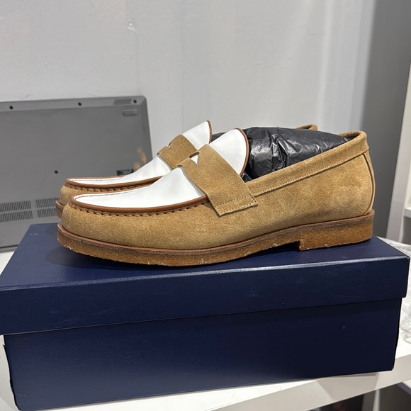 Marc Nolan Men\'s Tan Suede Loafers